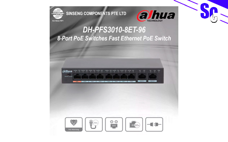 Коммутатор Dahua DH-PFS3010-8ET-96