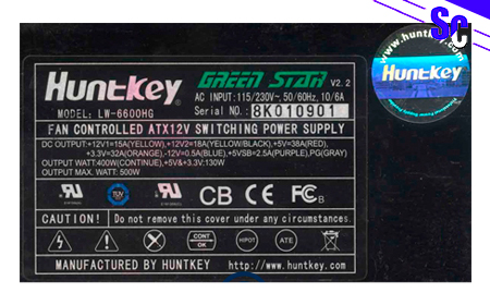 Блок питания HuntKey LW-6600
