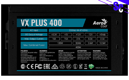 Блок питания AeroCool VX PLUS 400